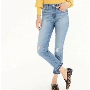 J. Crew Vintage Straight Distressed Jeans, 25